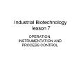 Industrial Biotechnology lesson 7 PowerPoint PPT Presentation