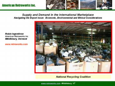 Supply and Demand in the International Marketplace .ppt 9 megs