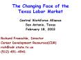 The Changing Face of the Texas Labor Market PowerPoint PPT Presentation