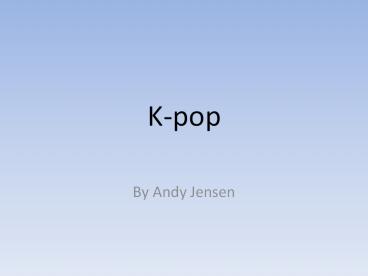 K-pop