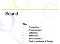 Sound PowerPoint PPT Presentation