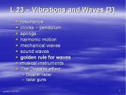 L 23 – Vibrations and Waves [3]