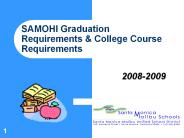 SAMOHI Graduation Requirements & College Course Requirements