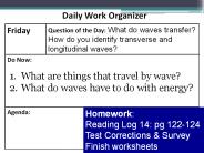 Transverse and Longitudinal Waves