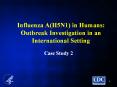 Influenza A(H5N1) in Humans: Outbreak Investigation in an International Setting PowerPoint PPT Presentation