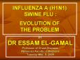 INFLUENZA A (H1N1) SWINE FLU :  EVOLUTION OF THE PROBLEM PowerPoint PPT Presentation