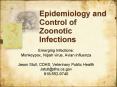 Epidemiology and Control of Zoonotic Infections PowerPoint PPT Presentation