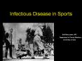 Infectious Disease in Sports PowerPoint PPT Presentation