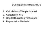 BUSINESS MATHEMATICS