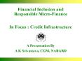Financial Inclusion and Responsible Micro-Finance PowerPoint PPT Presentation