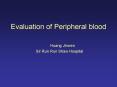 Evaluation of Peripheral blood PowerPoint PPT Presentation