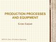 PRODUCTION PROCESSES AND EQUIPMENT PowerPoint PPT Presentation