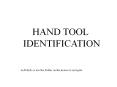 HAND TOOL PowerPoint PPT Presentation