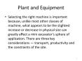Plant and Equipment PowerPoint PPT Presentation