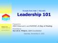 Excerpts from John C. Maxwell’s Leadership 101 PowerPoint PPT Presentation