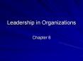 Leadership in Organizations PowerPoint PPT Presentation