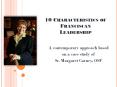 10 Characteristics of Franciscan Leadership PowerPoint PPT Presentation