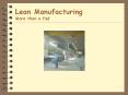 Lean Manufacturing More than a fad PowerPoint PPT Presentation