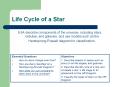 Life Cycle of a Star PowerPoint PPT Presentation