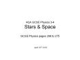 AQA GCSE Physics 3-4 Stars & Space PowerPoint PPT Presentation