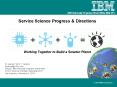 Service Science Progress & Directions PowerPoint PPT Presentation