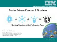 Service Science Progress & Directions