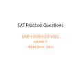 SAT Practice Questions PowerPoint PPT Presentation