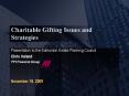 Charitable Gifting Issues and Strategies PowerPoint PPT Presentation