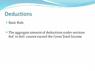 Deductions