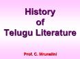 History of Telugu Literature PowerPoint PPT Presentation