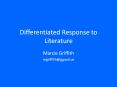 Differentiated Response to Literature PowerPoint PPT Presentation