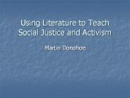 Using Literature to Teach Social Justice and Activism