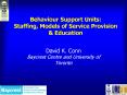 Behaviour Support Units: Staffing, Models of Service PowerPoint PPT Presentation