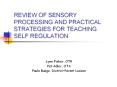 REVIEW OF SENSORY PROCESSING AND PRACTICAL STRATEGIES FOR TEACHING SELF REGULATION PowerPoint PPT Presentation