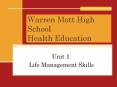 Warren Mott High School Health Education PowerPoint PPT Presentation