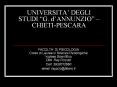 UNIVERSITA’ DEGLI STUDI “G. d’ANNUNZIO” – CHIETI-PESCARA PowerPoint PPT Presentation