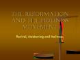 The Reformation and the Holiness Movement PowerPoint PPT Presentation