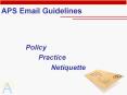 APS Email Guidelines PowerPoint PPT Presentation