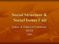 Social Structure & Social Issues Unit History & Politics of PowerPoint PPT Presentation