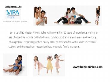 Portrait Photographers Singapore