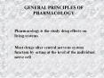 GENERAL PRINCIPLES OF PHARMACOLOGY PowerPoint PPT Presentation