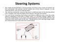 Steering Systems PowerPoint PPT Presentation