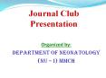 Journal Club Presentation PowerPoint PPT Presentation