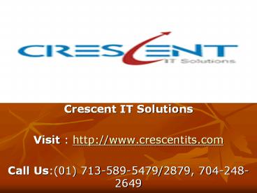Crescent IT Solutions Received Valuable Testimonial on Oracle DBA Course