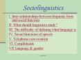 Sociolinguistics PowerPoint PPT Presentation