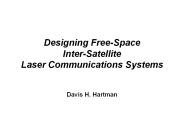 Designing Free-Space Inter-Satellite Laser Communications Systems