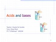 Acids and bases