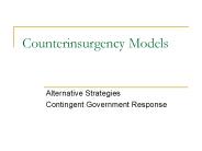 Counterinsurgency Models