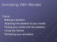 Animating With Blender PowerPoint PPT Presentation