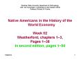 Montclair State University Department of Anthropology Anth 140: Nonwestern Contributions to the Western World Professor Richard W. Franke PowerPoint PPT Presentation